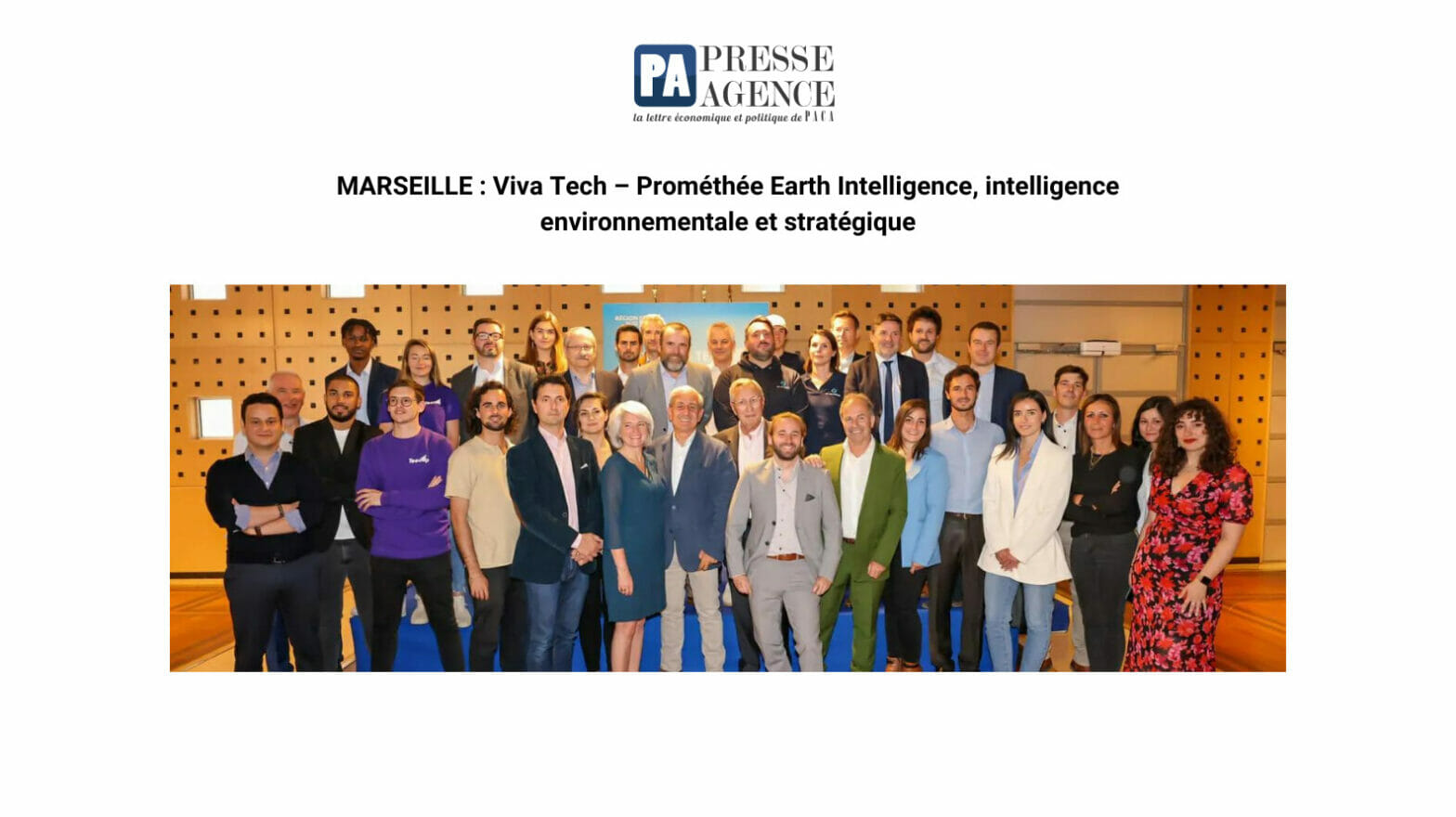 Prométhée Earth Intelligence – L’Observation de la Terre en temps réel