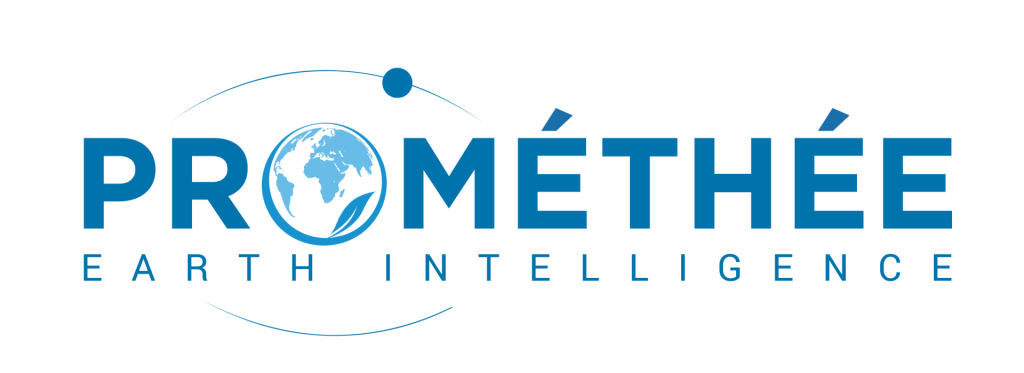 LOGO PROMETHEE EARTH INTELLIGENCE BLEU